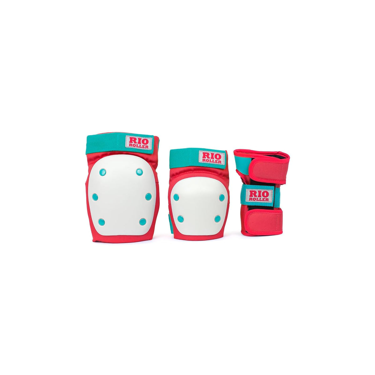 Rio Roller Impact Protection Gear, Small, Red/Mint