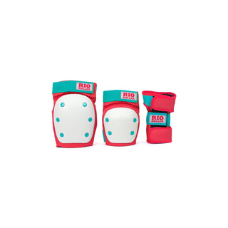 Rio Roller Impact Protection Gear, Small, Red/Mint
