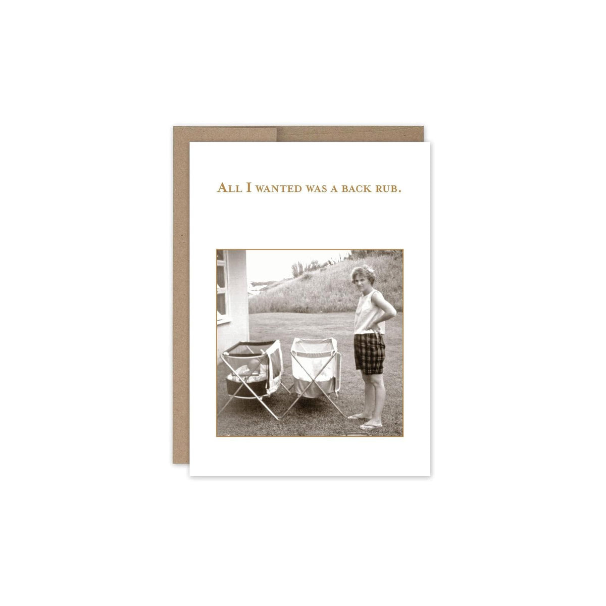 Shannon Martin Design Greeting Card, 4.5" x 6.25", Rich Copper and Sepia Tones