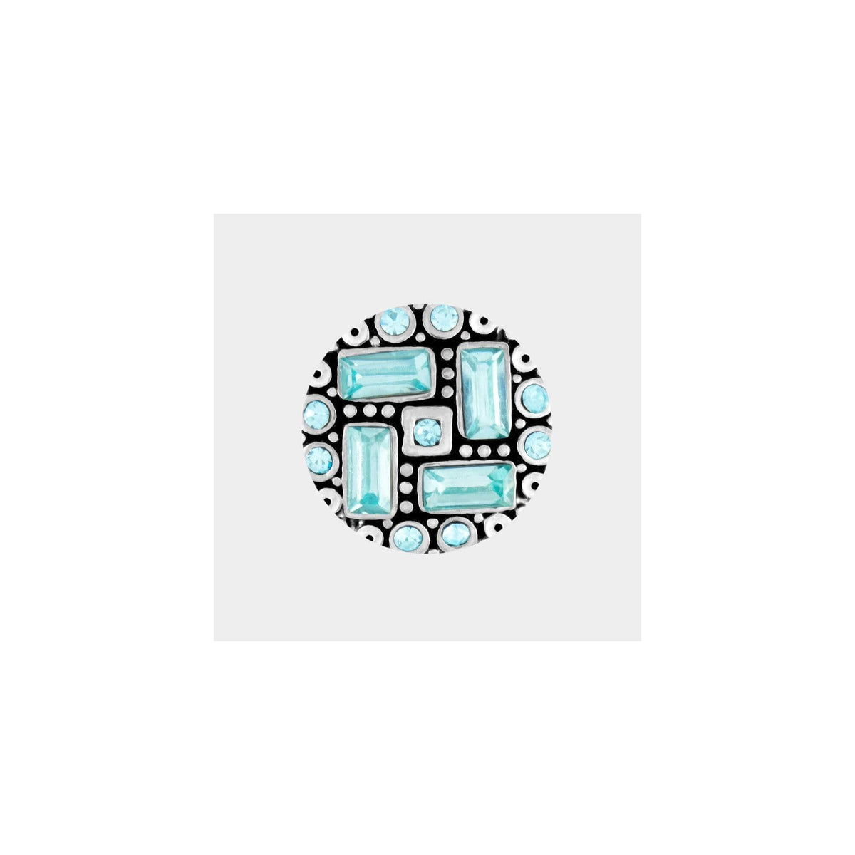 Ginger Snaps Snap Fastener, 12mm, Turquoise