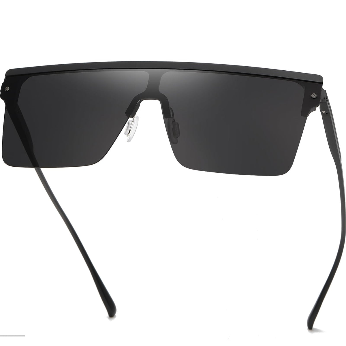 DUCO Sunglasses, 65mm, Black Frame Grey Lens-3056