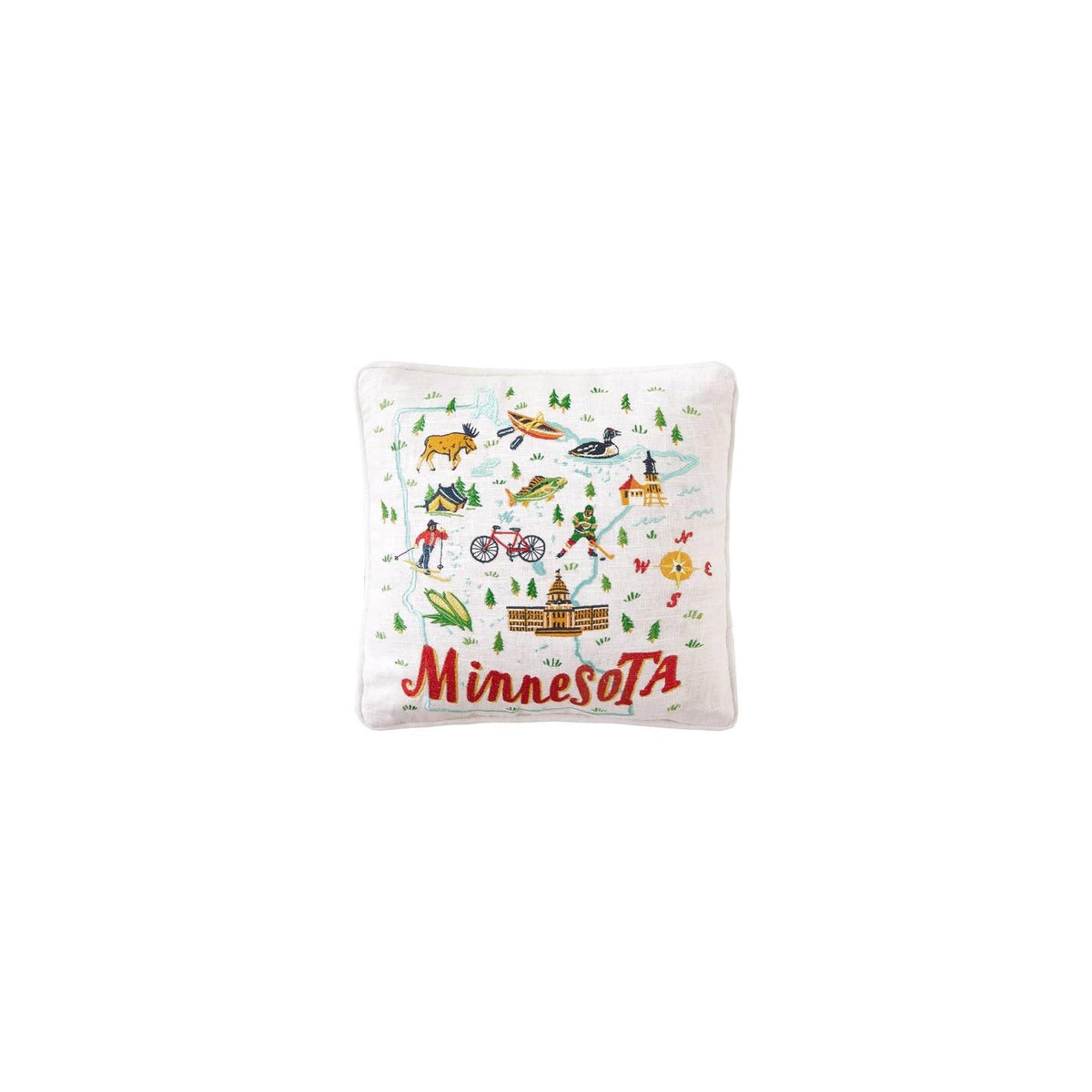Peking Handicraft Pillow, Multicolor