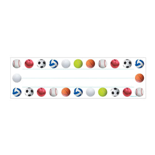 Hygloss Label, 9.5" x 2 7/8", Sports Balls
