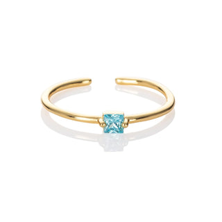 namana Ring, Adjustable, Light Blue