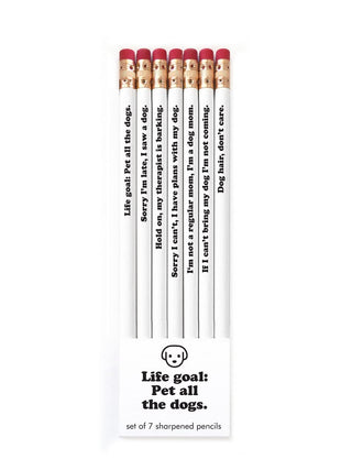 Snifty SPP7023 Life Goal Pet All The Dogs Pencil, Set of 7