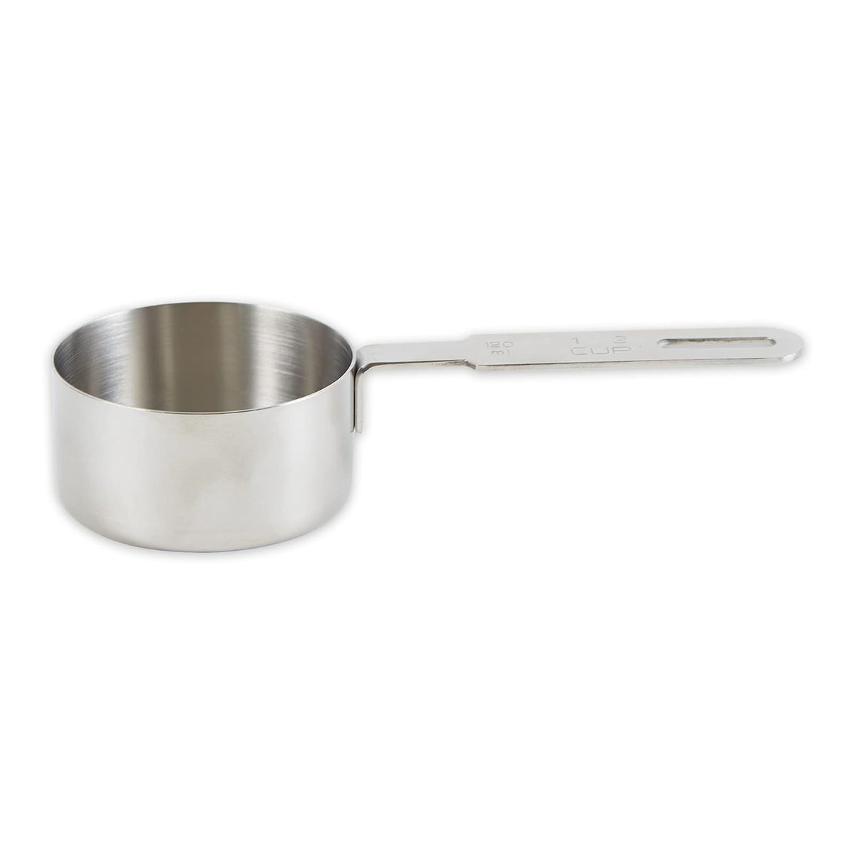 RSVP International Measuring Cup, 0.5 Cup, Individual, Stainless Steel