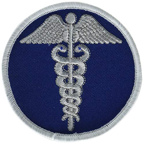 EagleEmblems PM3956 PM3956 Patch-Medic,Caduceus (BLU/WHT) (3'')