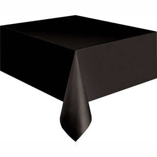 Unique Tablecloth, 108" x 54" (Rectangular), Black