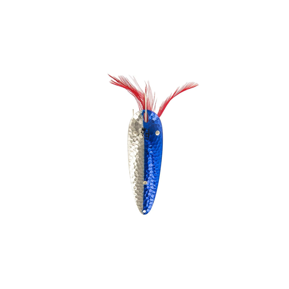 Dardevle Fishing Hook, 3/4 oz. - 2 7/8" x 1 3/16", Hammered Blue Chrome