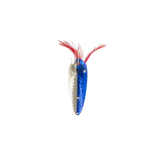 Dardevle Fishing Hook, 3/4 oz. - 2 7/8" x 1 3/16", Hammered Blue Chrome