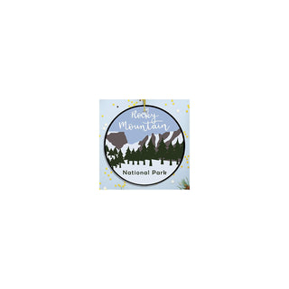 OrnamentallyYou Hanging Ornament, Rocky Mountains National Park Ornament, Elegan