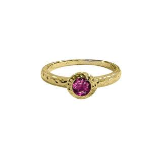 Maya J Figurine, Size 7, Yellow Gold (Amethyst)