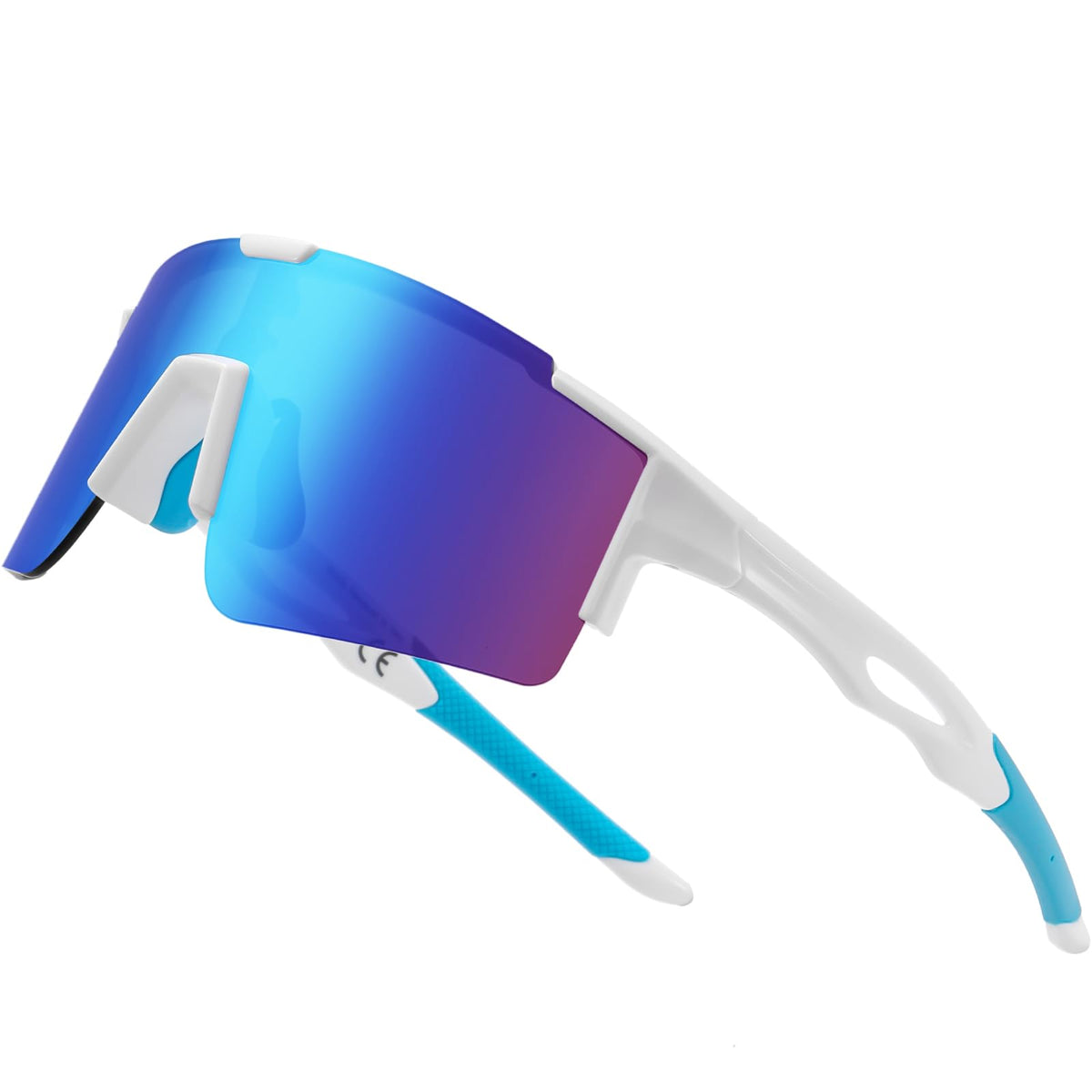 DUCO Sunglasses, Medium, 02-white-blue-blue