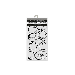 Stamperia Template Stencil, 12x25cm, black / white