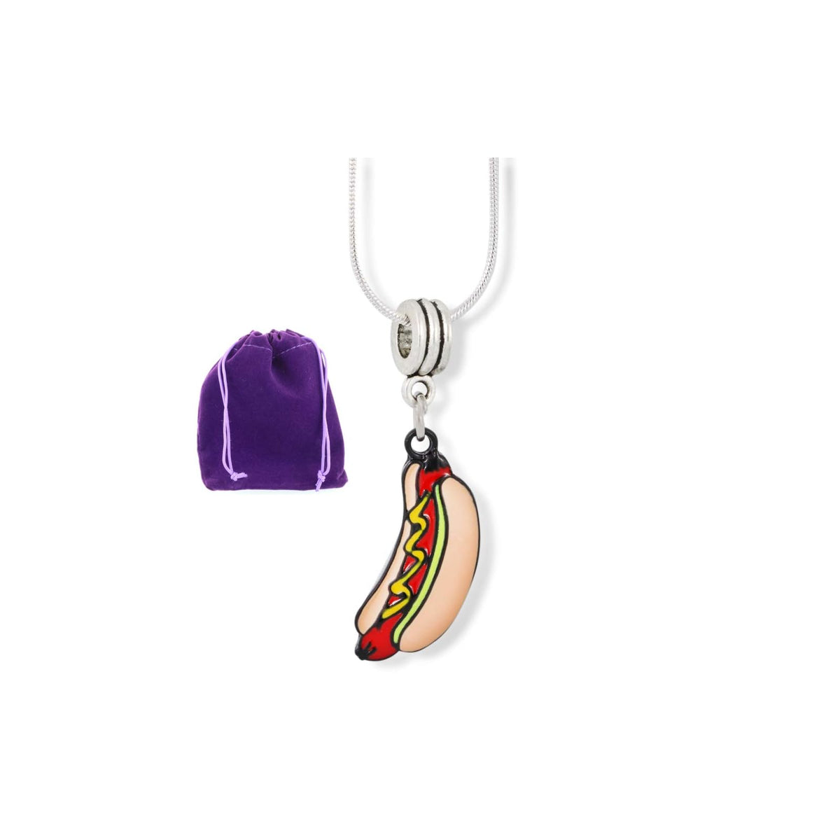 Dave The Bunny Necklace, Silver, Alloy