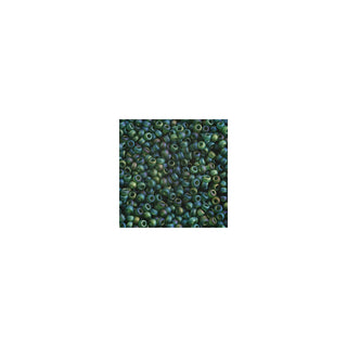 John Bead Craft Bead, Small, Frost Green Rainbow