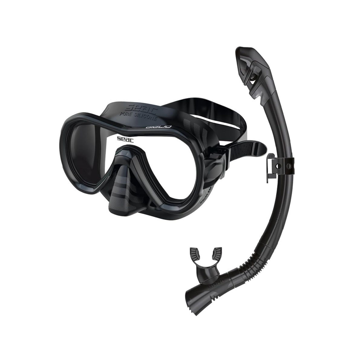 SEAC Snorkeling Set, Standard, Black