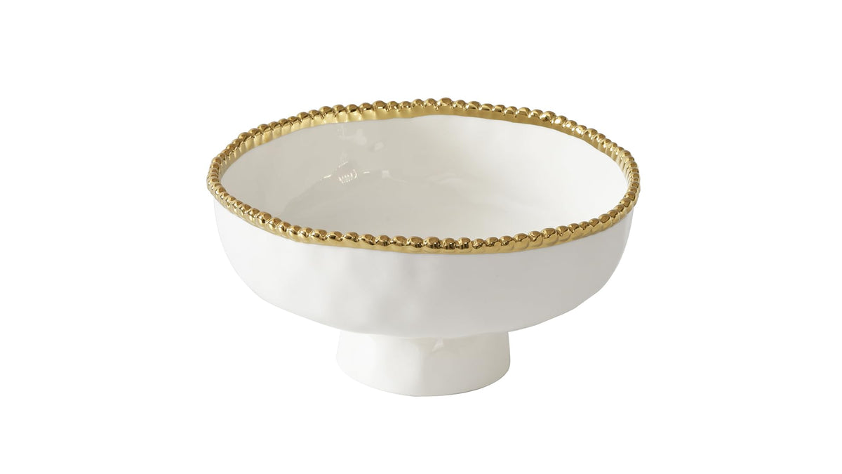 Pampa Bay Dishware Bowl, 8 x 4 Inch, Gold