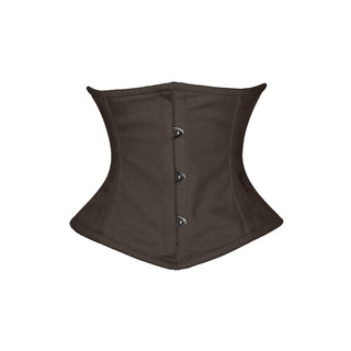 luvsecretlingerie Corset, Medium, Brown Cotton- (for Short Torso-fit Well for 8.
