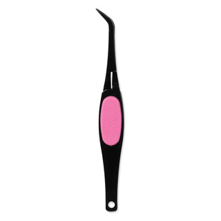 Multicraft Imports Tweezer, 4.75" approx, Pink and Black