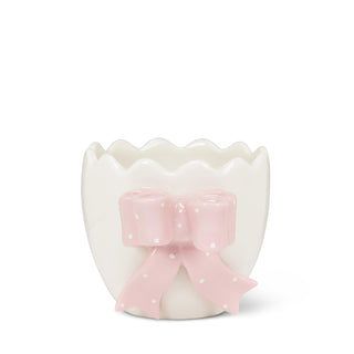 Abbott Collection Vase, 3"D, White/Pink
