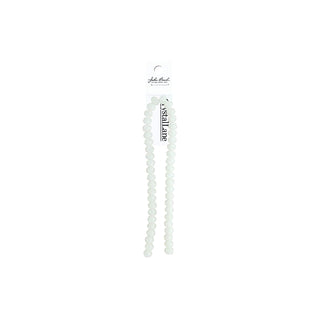 John Bead Craft Bead, 8mm x 10mm, Opaque White Matt