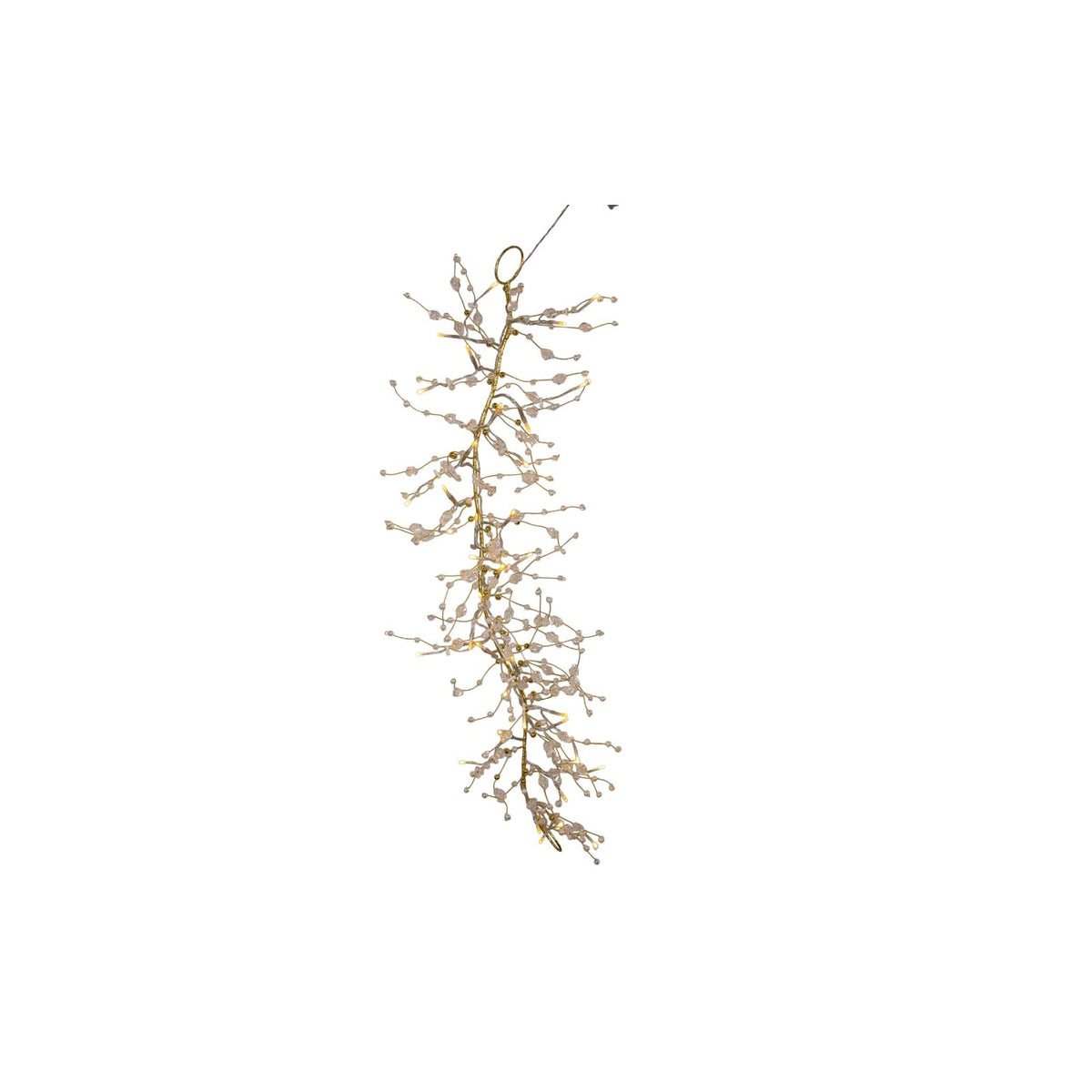 Kurt S. Adler Garland, 10.63ft x 3.5" x 10.63", Champagne