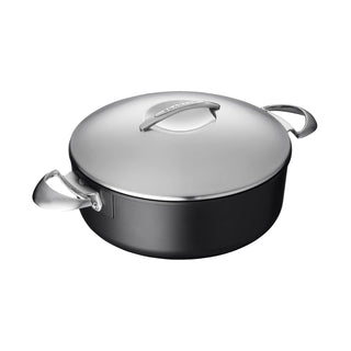 Scanpan Cooking Pot, 10.25-Inch by 4 QT, Black