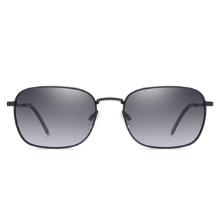 DUCO Sunglasses, Medium, Matte Black Frame Gradient Gray Lens