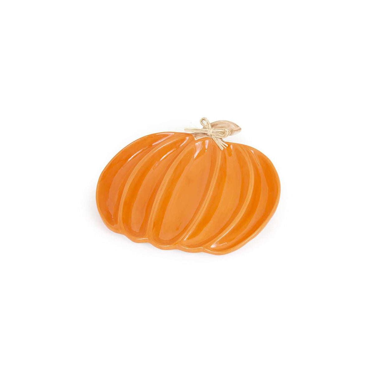 Boston International Dishware Plate, Large, Orange Pumpkin