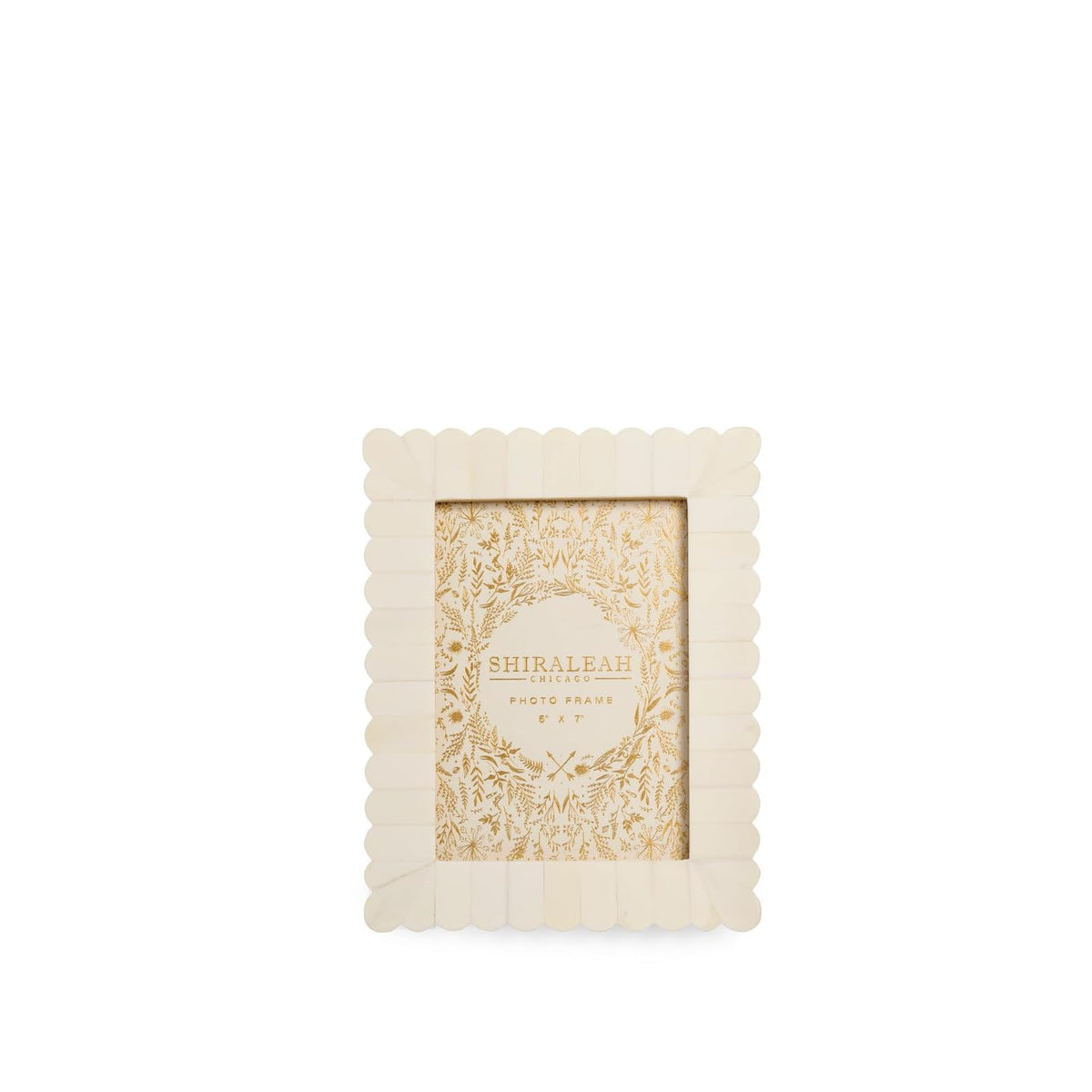 Shiraleah Picture Frame, 5" x 7 inches, Ivory