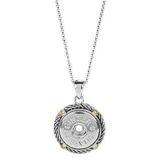 TGB Brands Ginger Snaps Mixed Metal Spur Necklace | Interchangeable & Adjustable Snap Jewelry Collection | Button Charms for Necklaces, Bracelets & Rings | Standard Size | SN96-15
