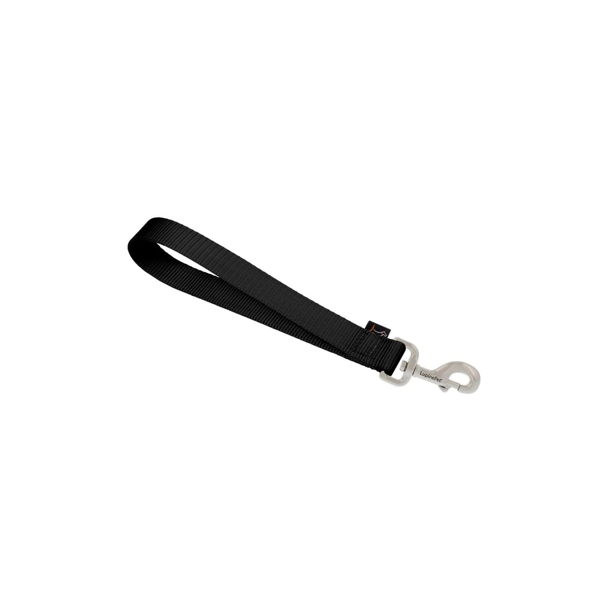 LupinePet Leash, 1" wide; 11-inches long, Black
