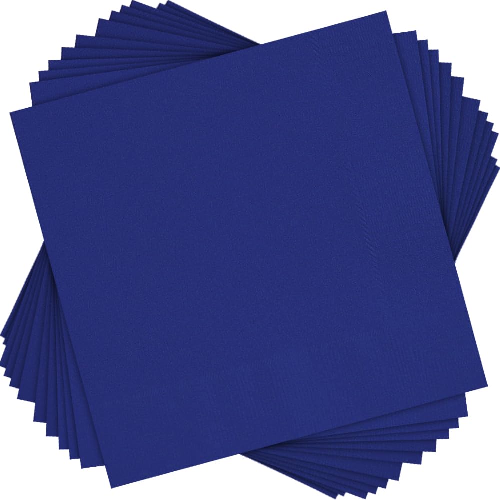 Unique Disposable Napkin, 20 Count, Navy Blue