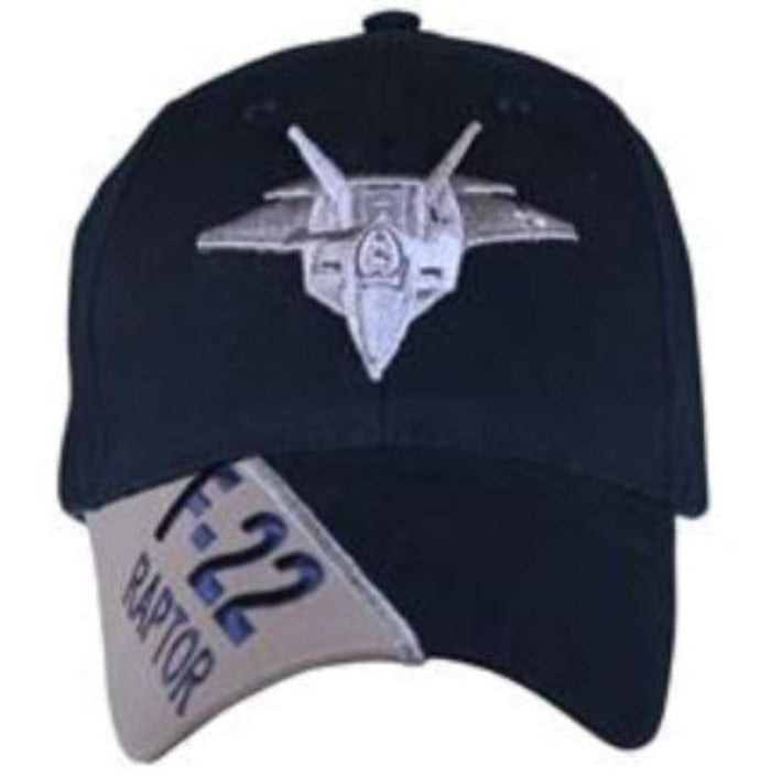 Eagle Crest US Air Force 'F-22 Raptor' Ball Cap, Black, Blue, Adjustable