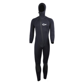 Yonsub Full Wetsuits-3mm Wetsuit-Mens Neoprene Diving Suit Front Zipper Hoodie Snorkeling Surfing Suits High Elasticity Long Sleeve - Diving Water Sports Solid Colored Autumn Winter Spring Summer