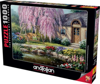 Anatolian Puzzle - Cherry Blossom Cottage, 1000 Piece Jigsaw Puzzle, #1089