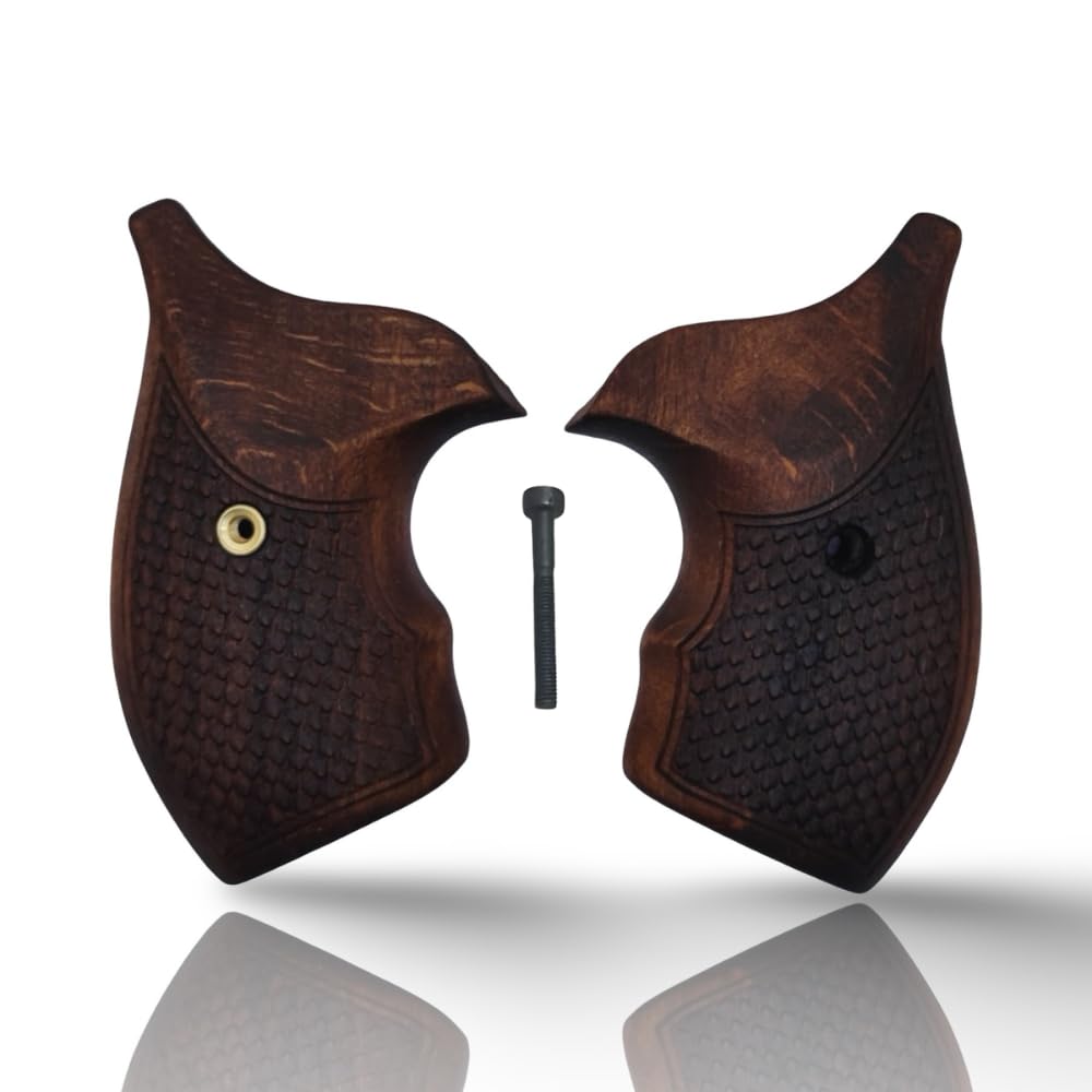Zib Grips Gun Grip, Beech Wood, Fishscale - Brown