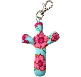 Calypso Studios by First & Main 3" Pink Garden Comforting Clay Cross Clip