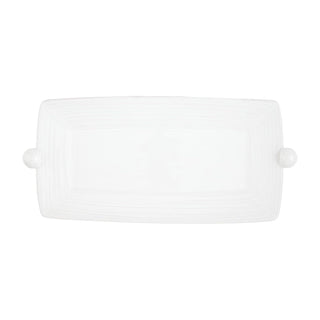 Mud Pie Dishware Plate, 8 3/4" x 14", White