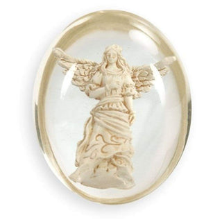 Comfy Hour 1-1/2 Inch Angel Worry Stone for Pocket, Guardian Gift