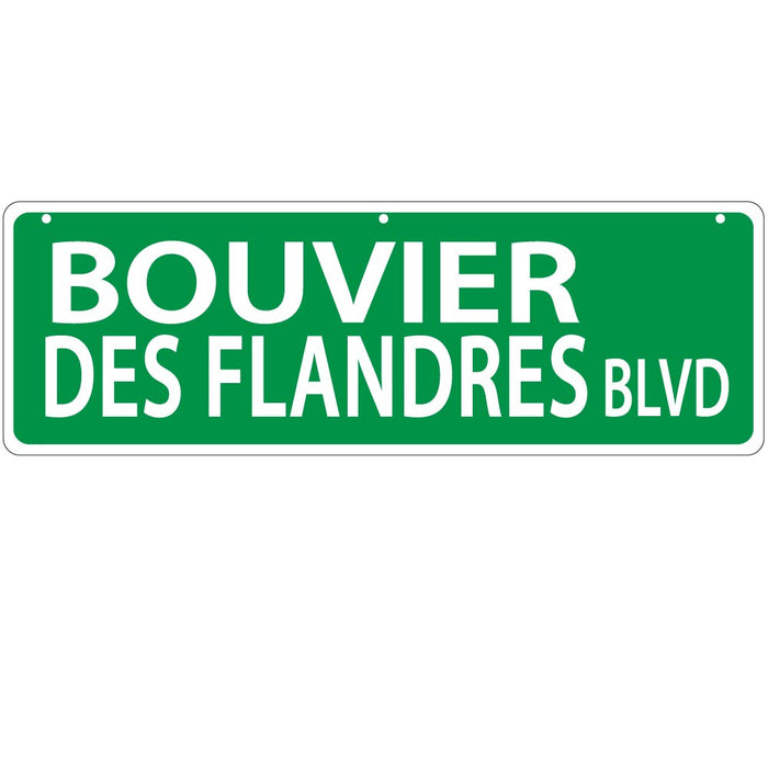 Imagine This Bouvier Des Flandres Street Sign