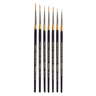 KINGART Original Gold 9350 Series, Golden Taklon Liner 7 Pc. Set