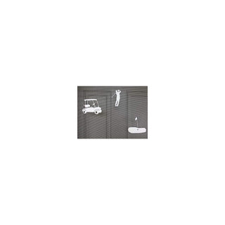 DCentral Decorative Magnet, 3" x 4" (Variable), White