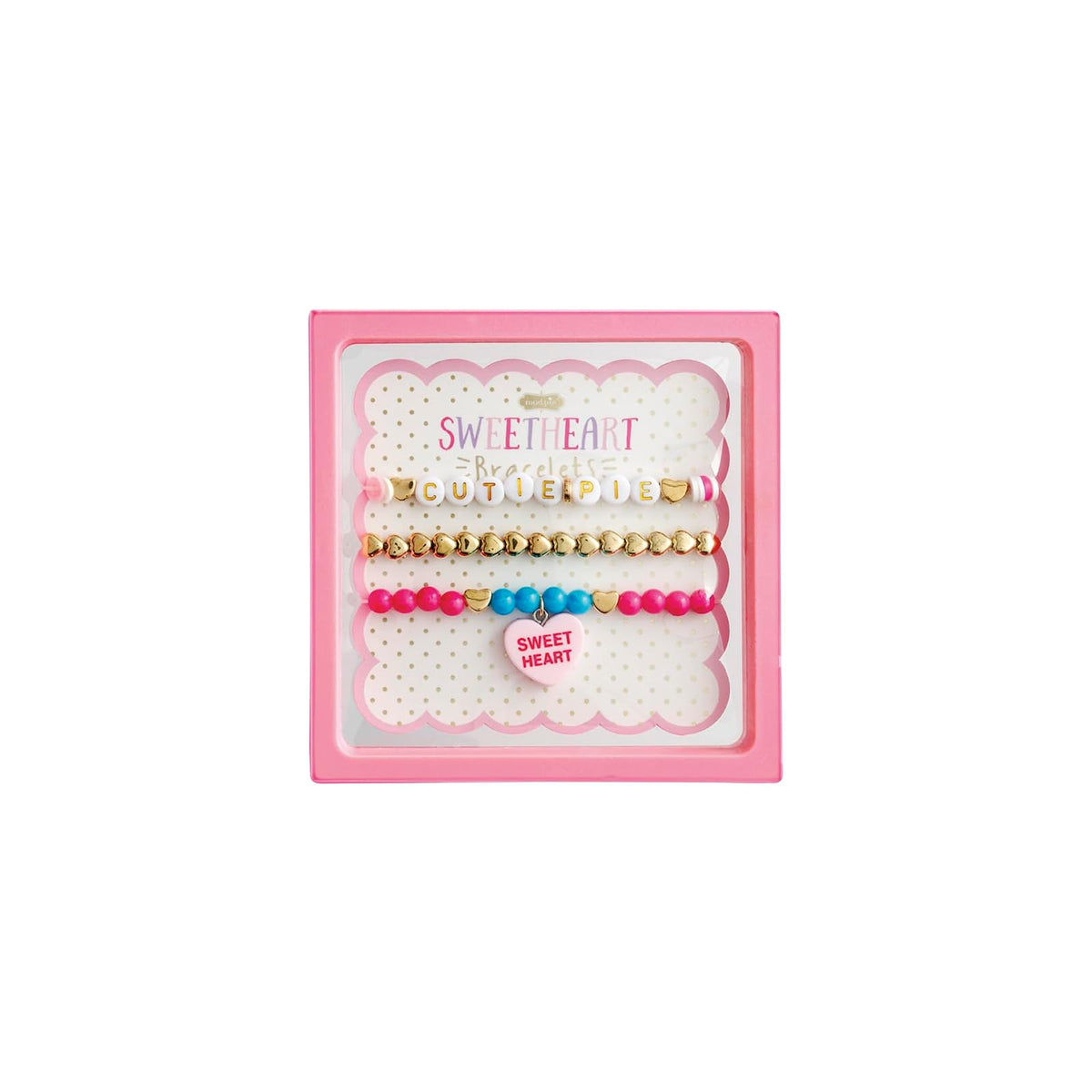 Mud Pie Bracelet, 5 1/2" dia, Pink