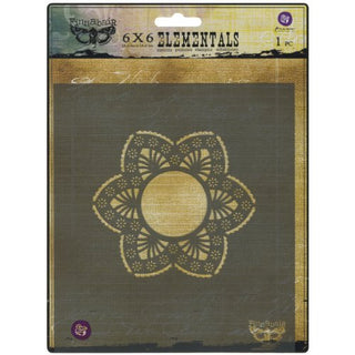 Prima Marketing Finnabair Stencil - Doily, 6x6in Mixed Media Stencil