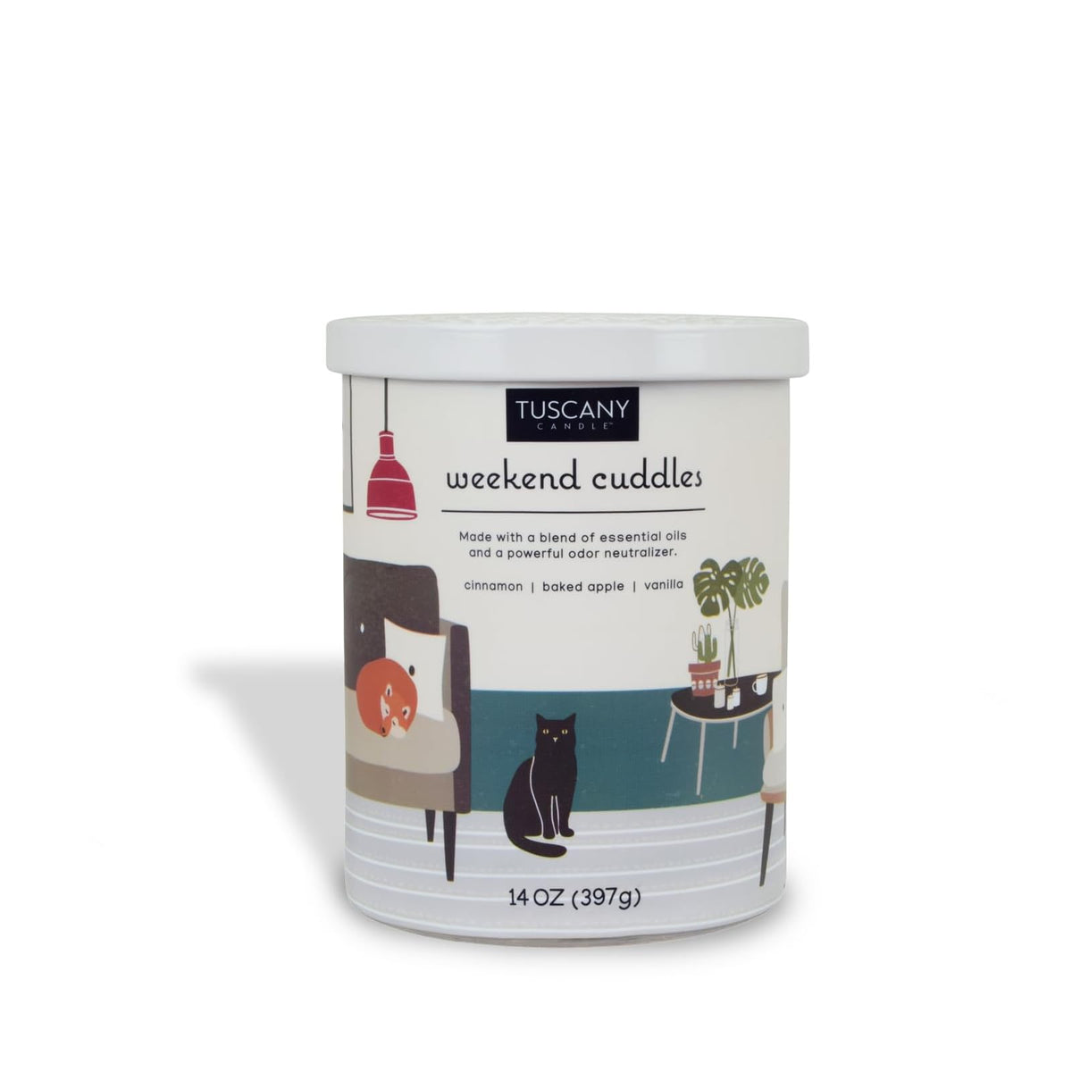 Tuscany Candle Candle, 14 oz, Multicolor