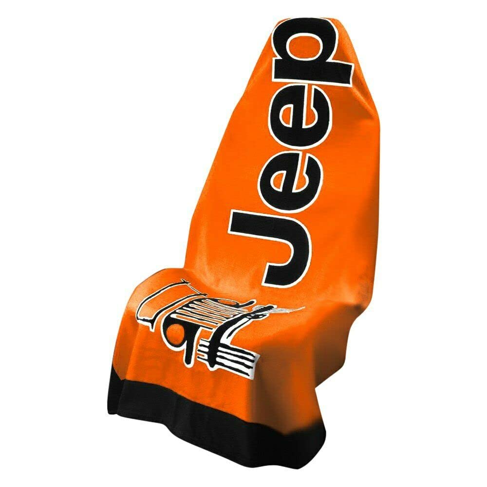 Seat Armour Vehicle Seat Cover, Standard Jeep Wrangler Seat Size, Orange