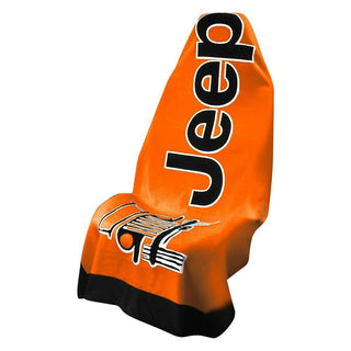Seat Armour Vehicle Seat Cover, Standard Jeep Wrangler Seat Size, Orange