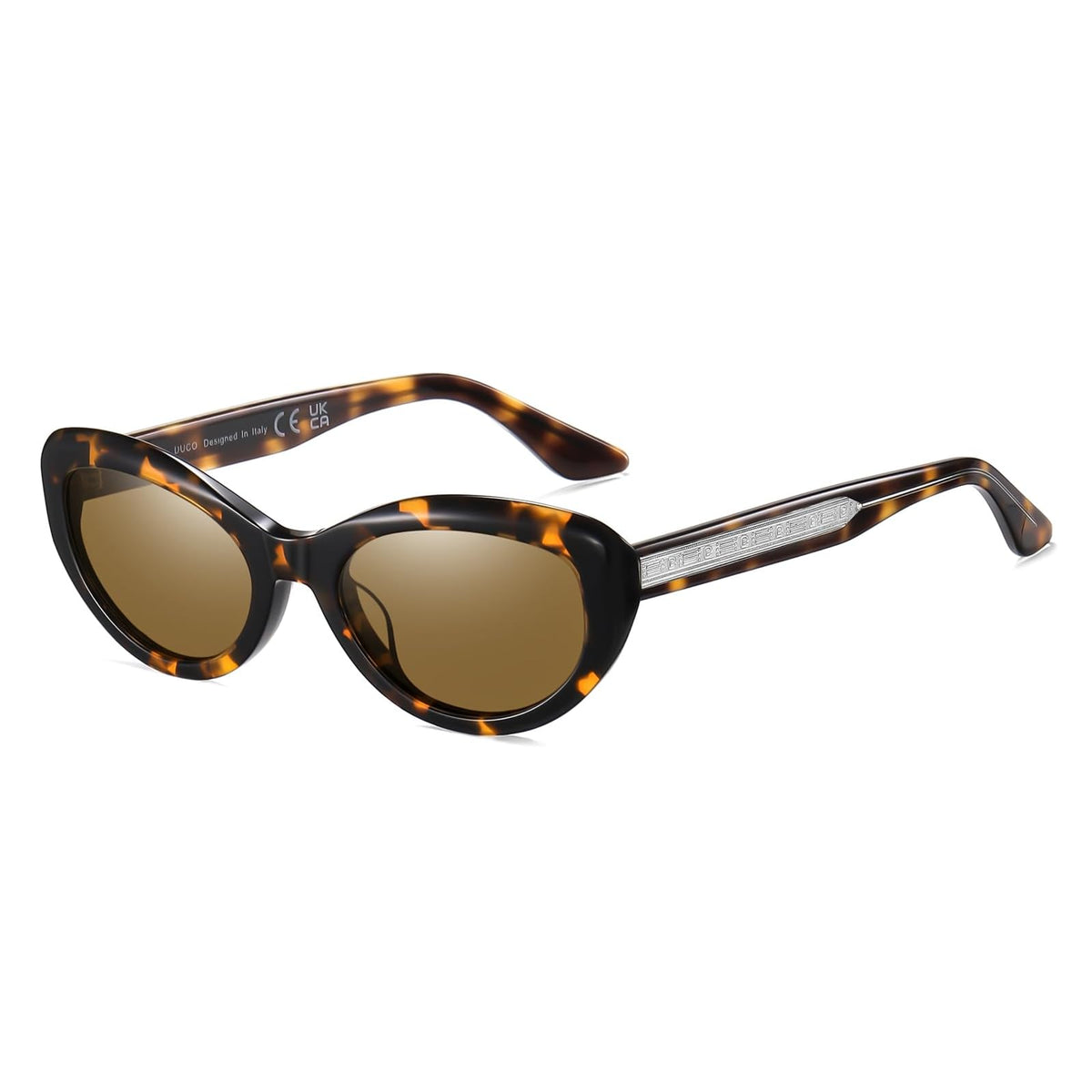 DUCO Sunglasses, common, Tortoise Frame Brown Lens